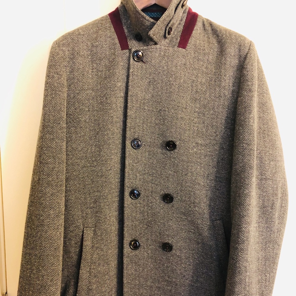 Ted Baker Men’s Houndstooth Coat